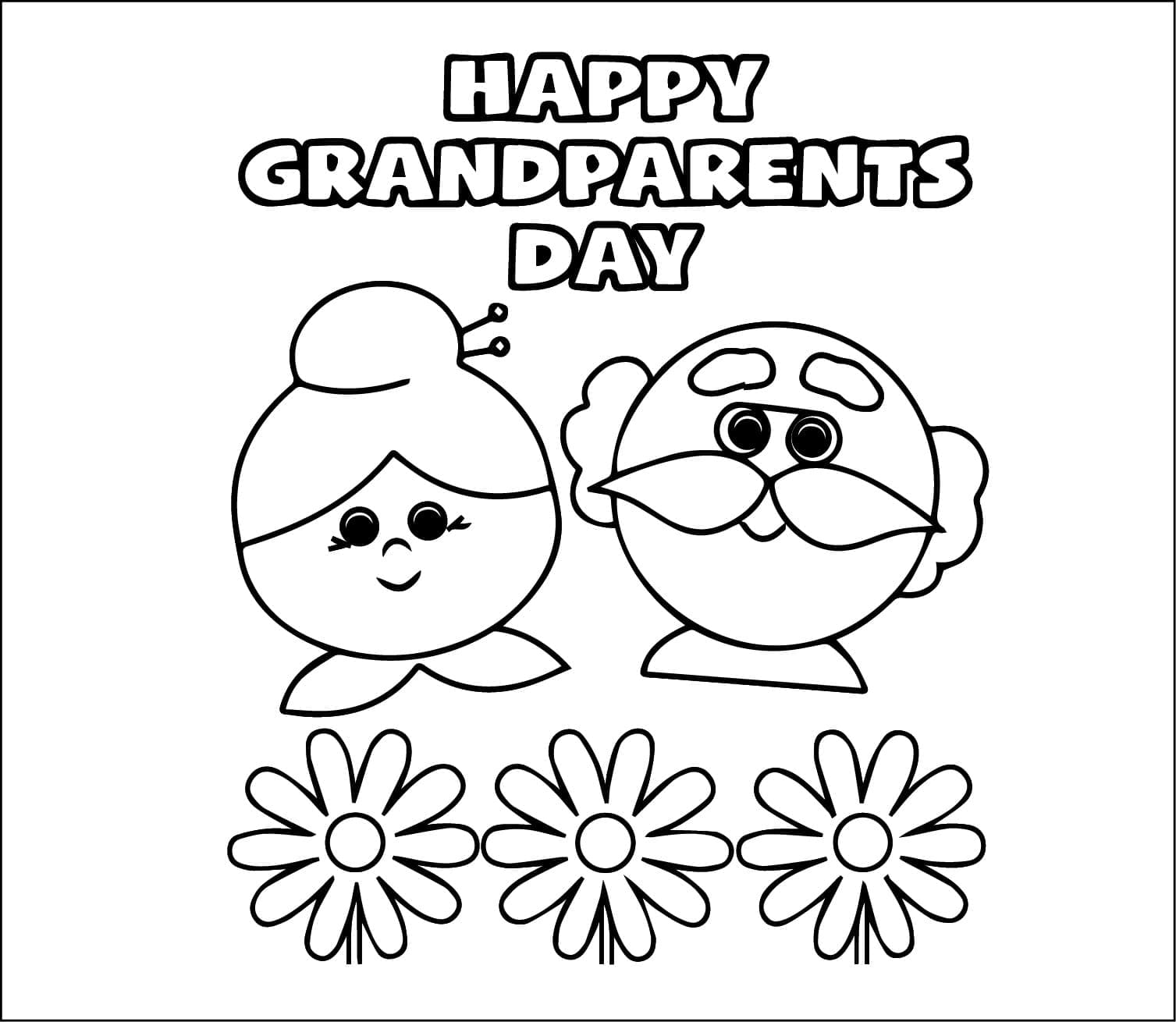 Den prarodičů (36) omalovánka