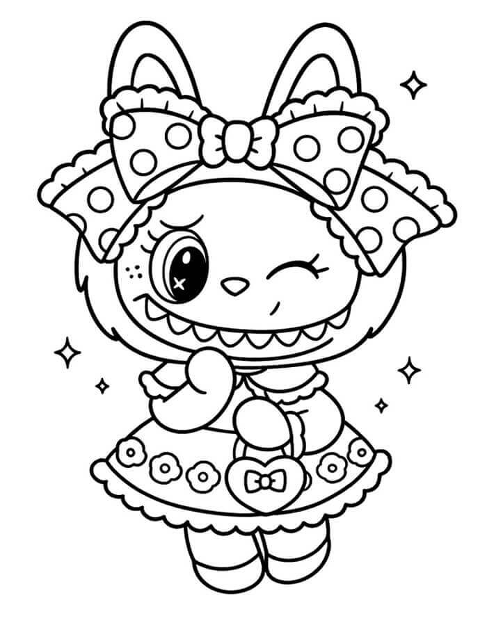 Dětský Labubu omalovánka