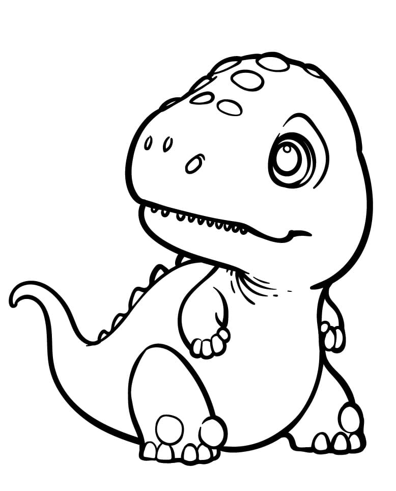 Dinosaurus Obrázek omalovánka