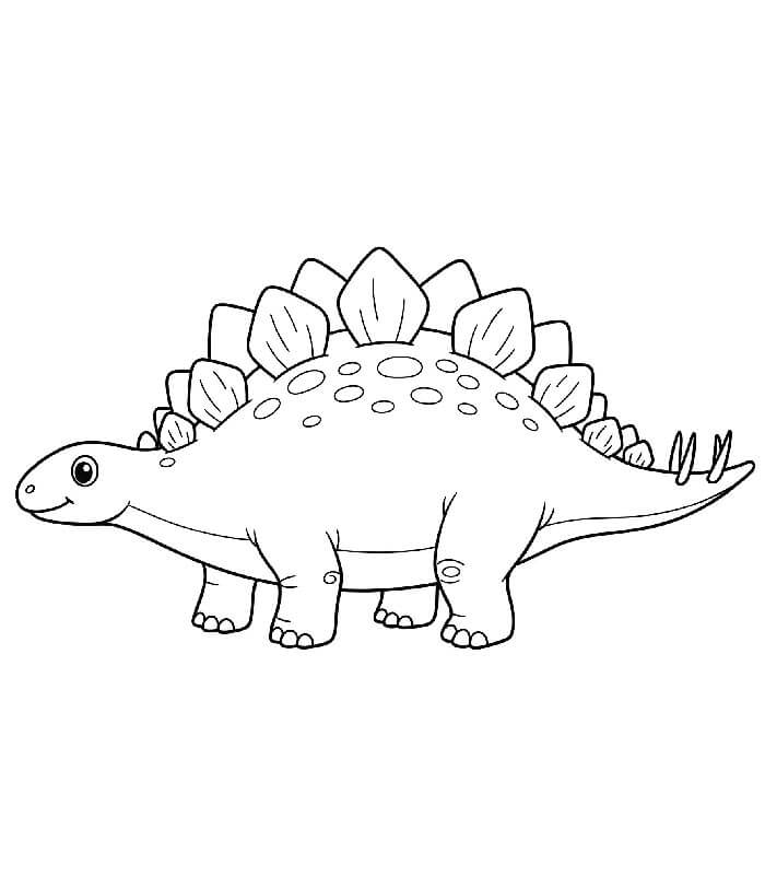 Dinosaurus Tisknutelný Zdarma omalovánka