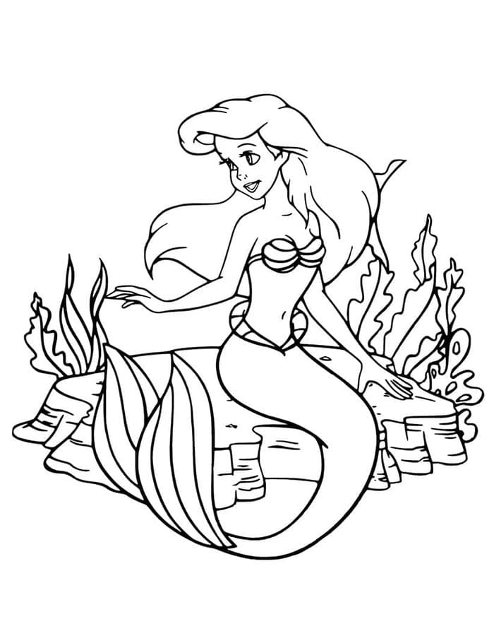 Disney Malá mořská víla omalovánka