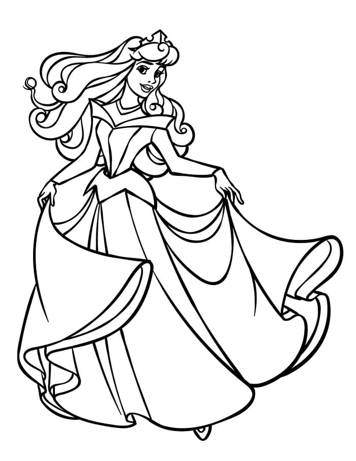 Disney Šípková Růženka omalovánka