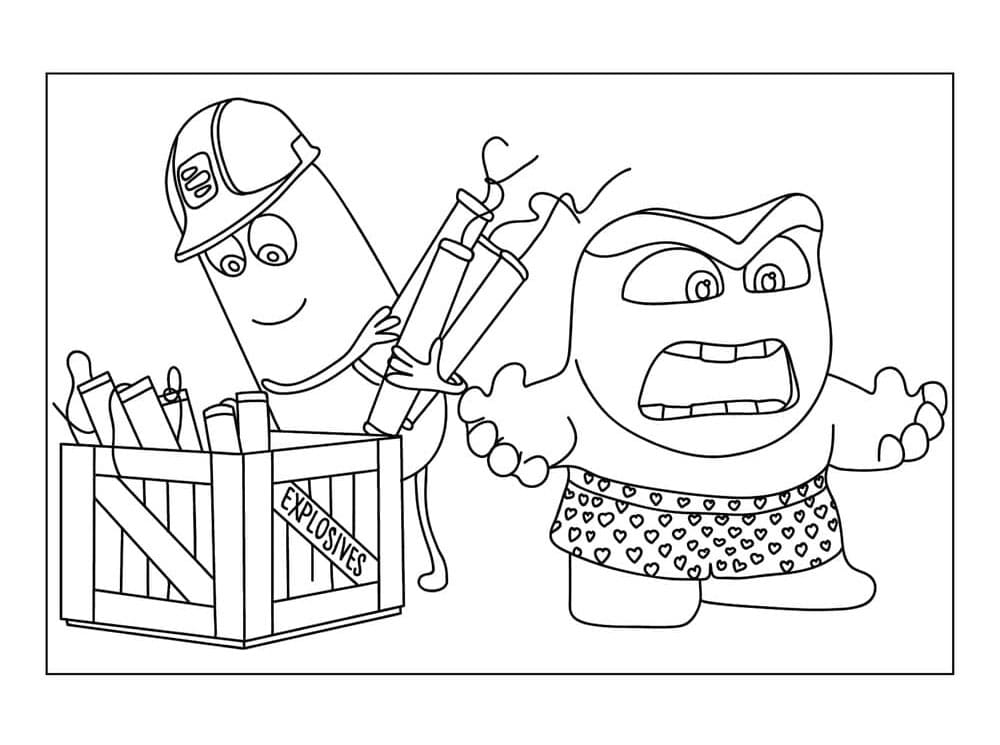 Disney V hlavě 2 omalovánka