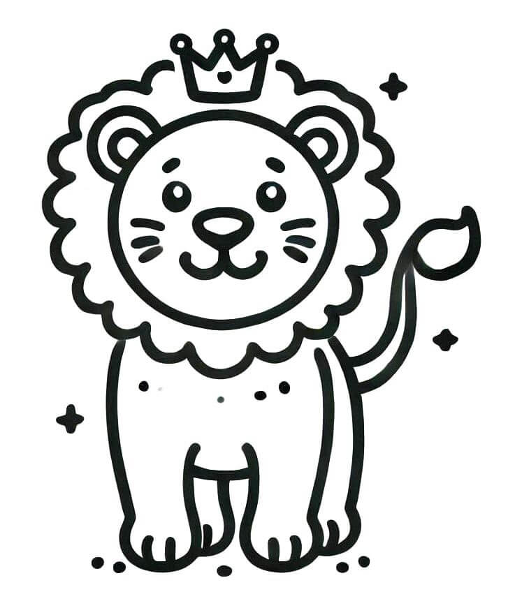 Divoká Lev omalovánka