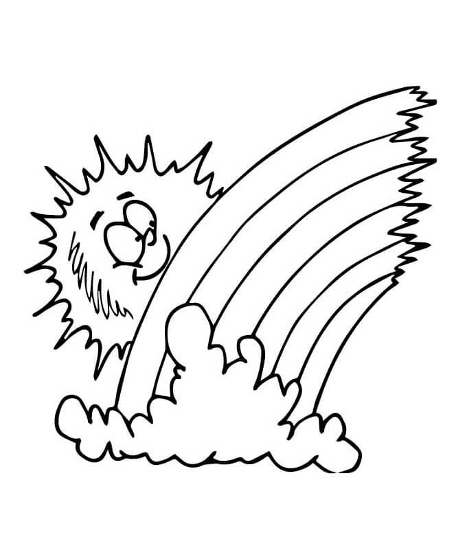 Dokonalá Duha omalovánka