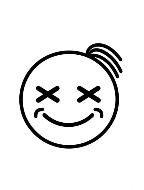 Dokonalá Emotikona omalovánka