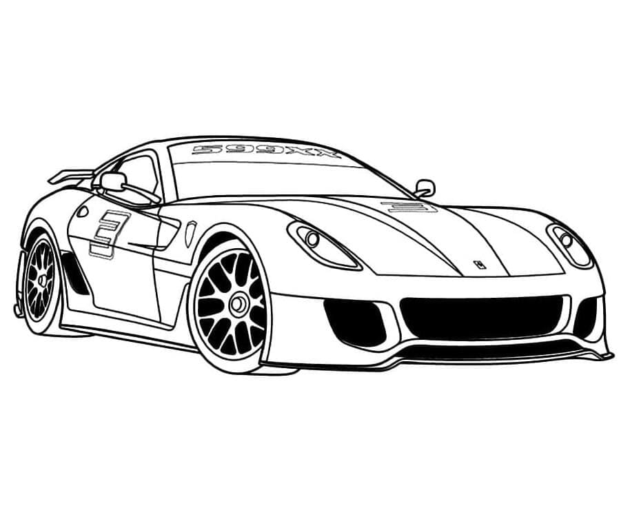 Dokonalé Ferrari omalovánka