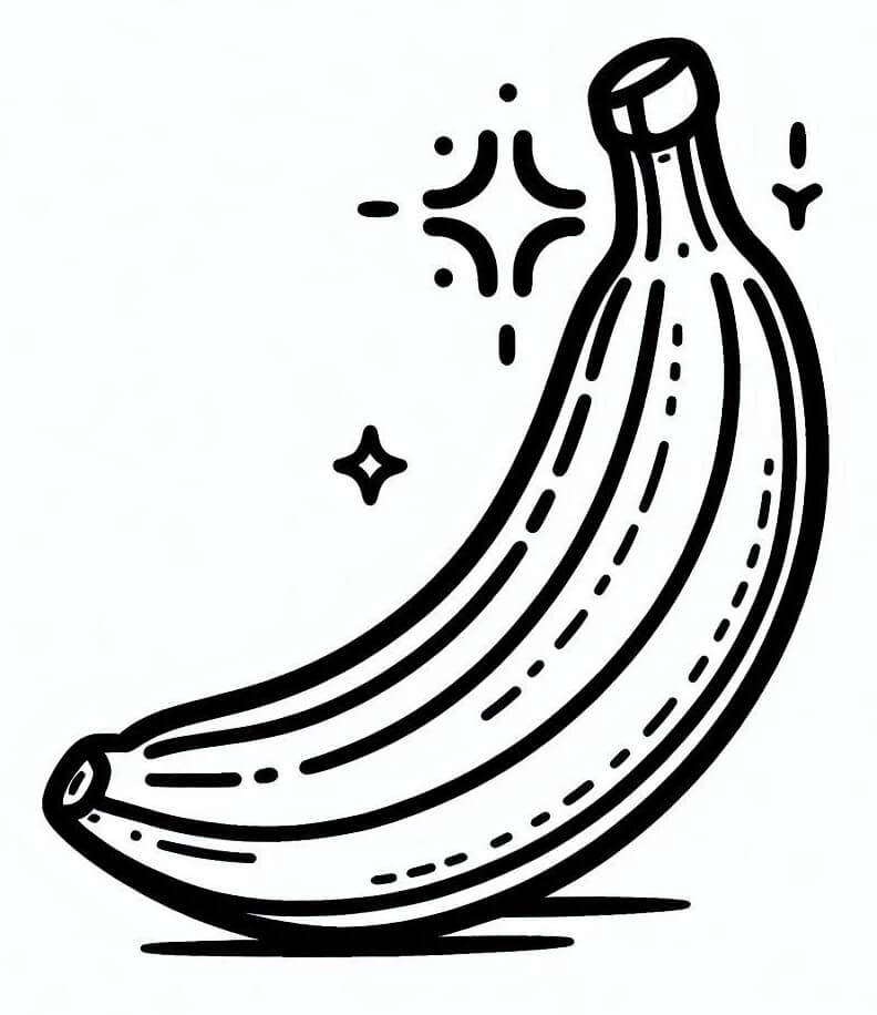 Dokonalý Banán omalovánka