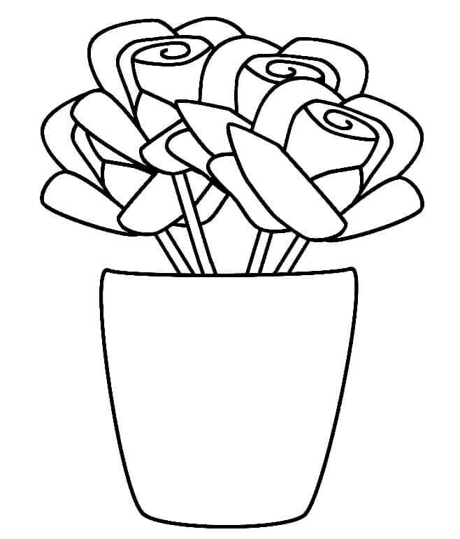 Dokonalý Květináč omalovánka
