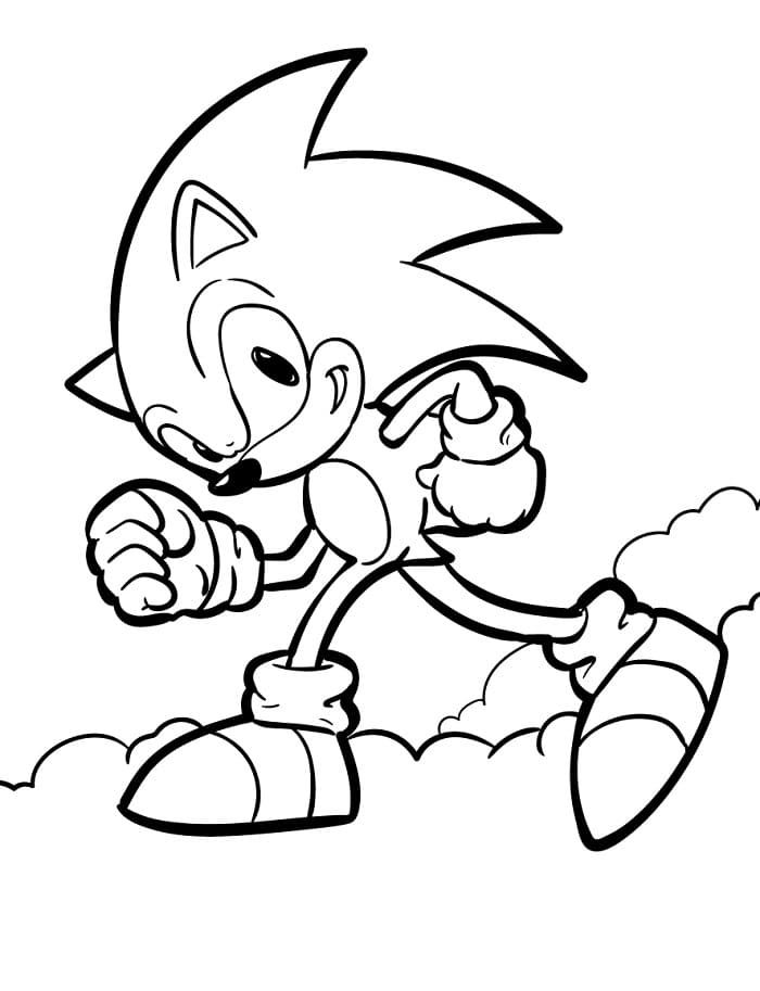 Dokonalý Sonic omalovánka