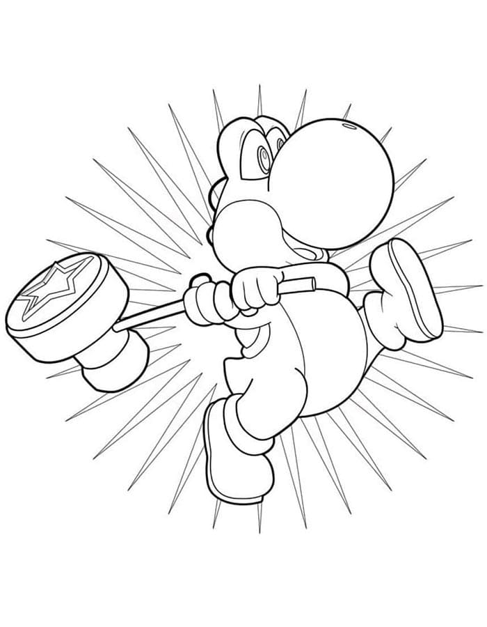 Dokonalý Yoshi omalovánka