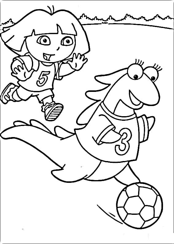 Dora Průzkumnice (1) omalovánka