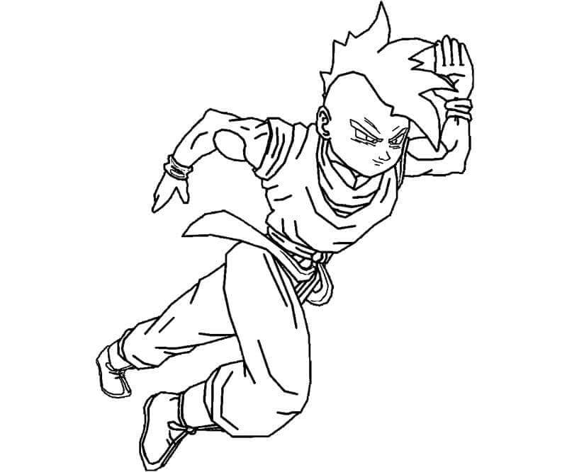 Dragon Ball Z pro 5leté Děti omalovánka