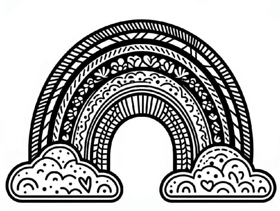 Duha Zdarama omalovánka