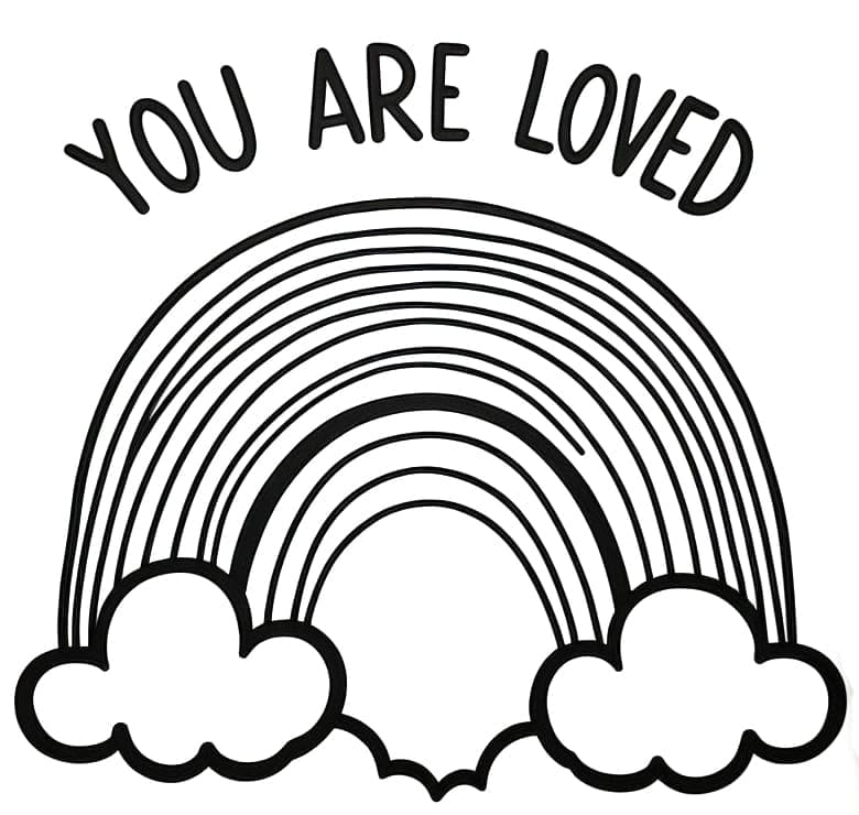 Duha Zdarma Vymalovatelné Obrázek omalovánka