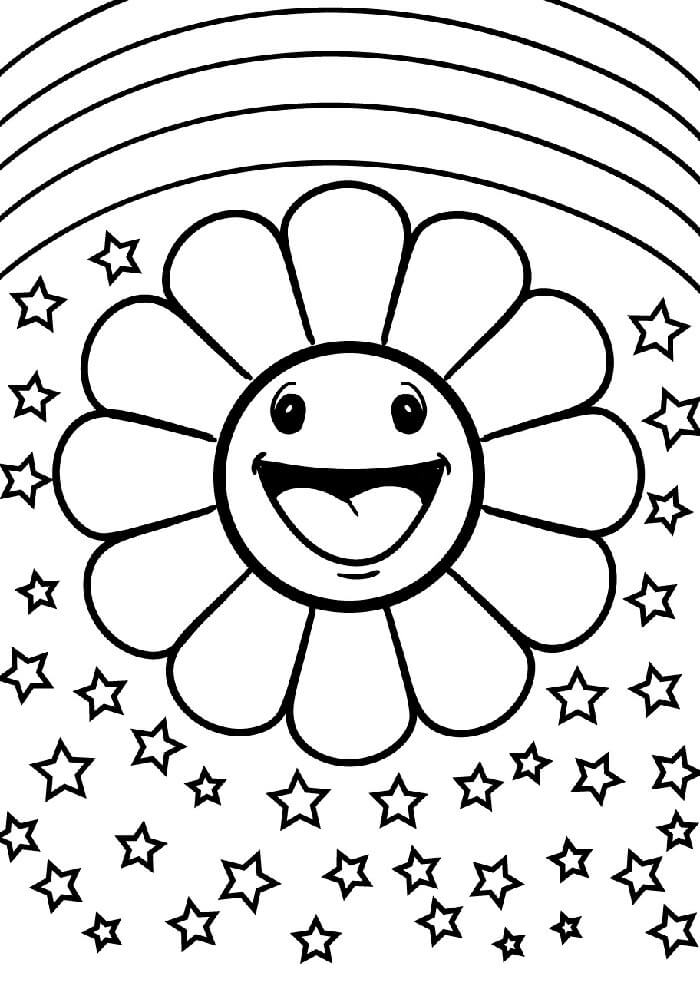 Duha Zdarma pro Děti omalovánka