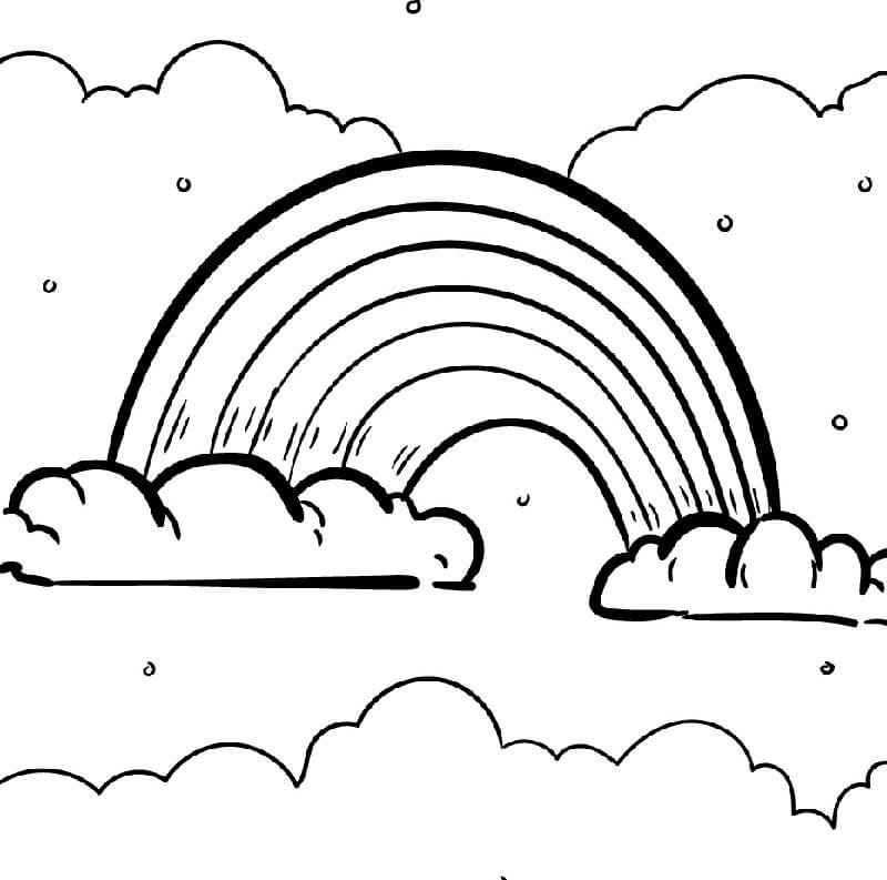 Duha Zdarma omalovánka