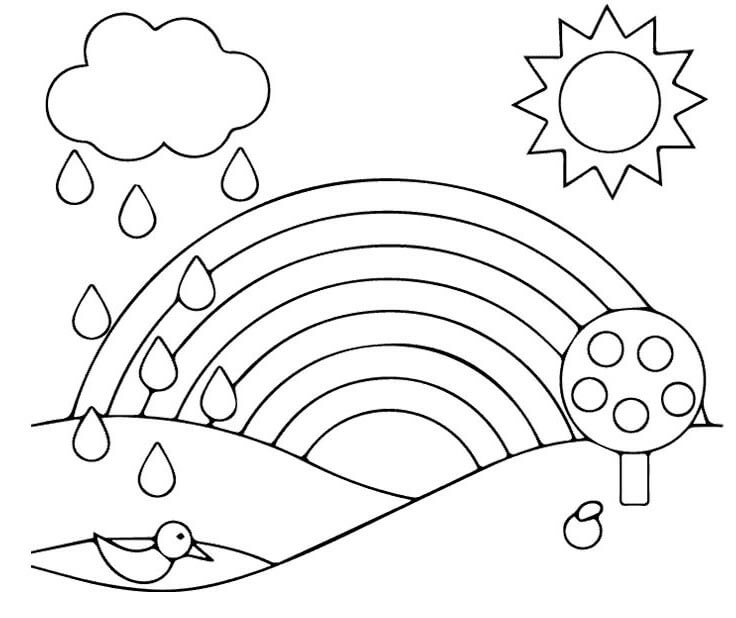 Duha k Tisku omalovánka