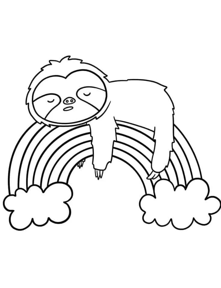 Duha pro 3leté Děti omalovánka