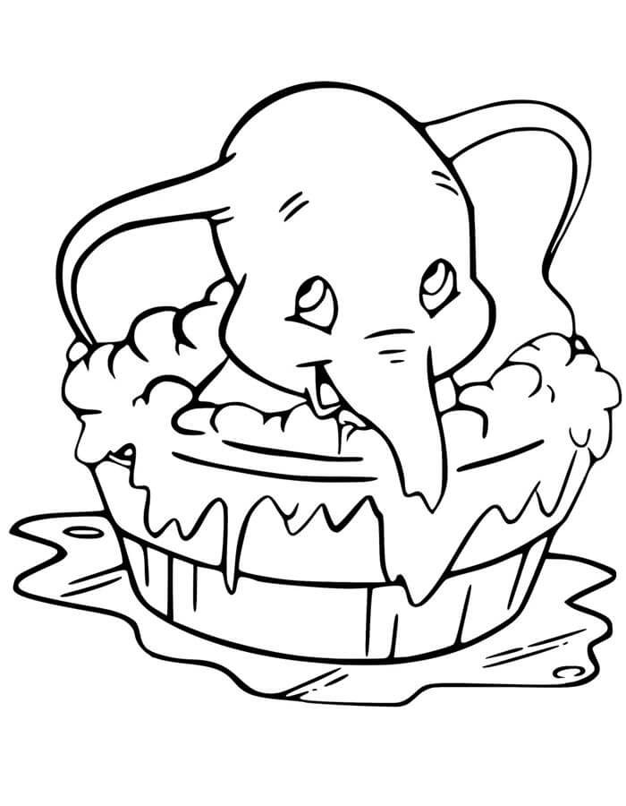 Dumbo k Tisku omalovánka