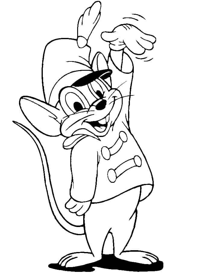 Dumbo k Vymalování omalovánka