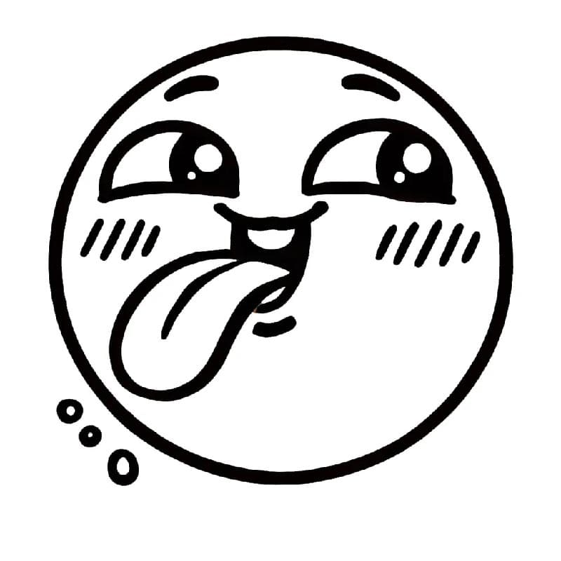 Emotikona Vymalovatelné pro Děti omalovánka