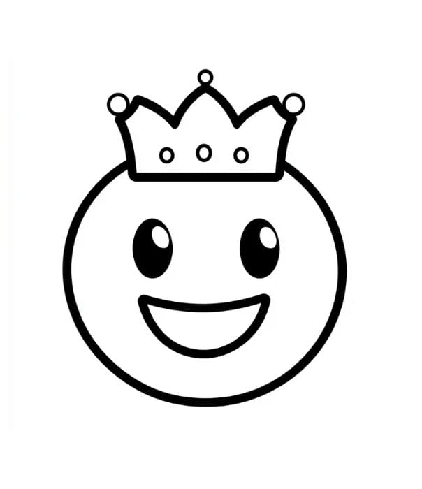 Emotikona pro 1leté Děti omalovánka