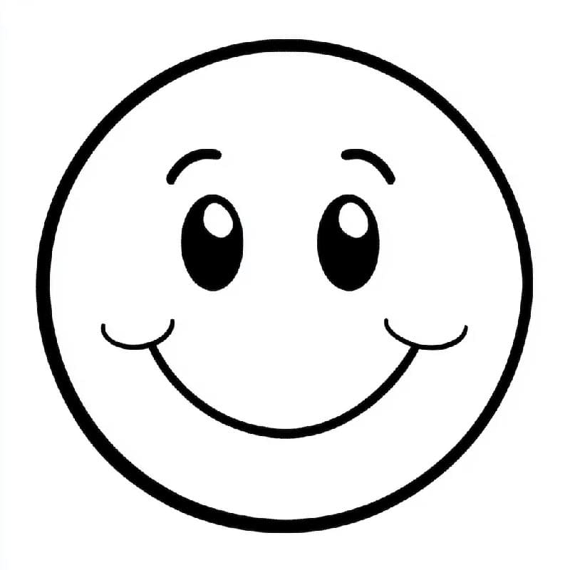 Emotikona pro 4leté Děti omalovánka