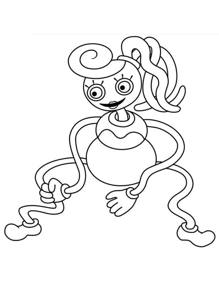 Fantastické Poppy Playtime omalovánka