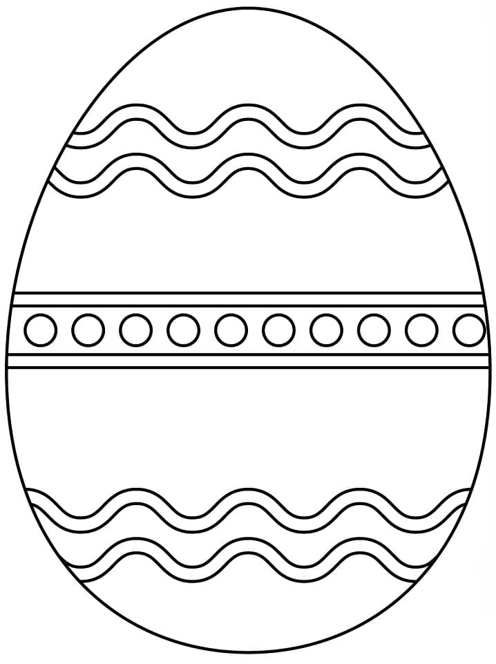 Fantastické Velikonoční vajíčko omalovánka