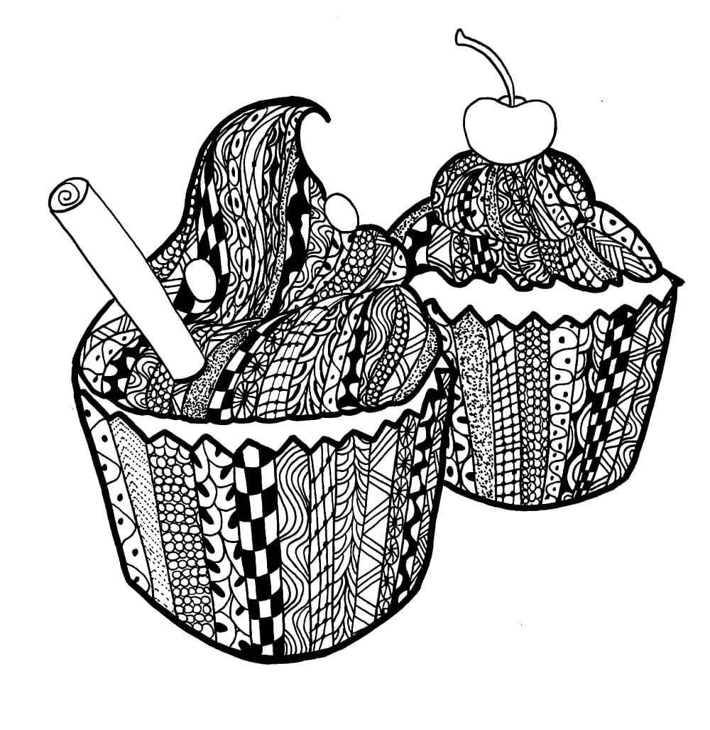 Fantastický Zentangle omalovánka