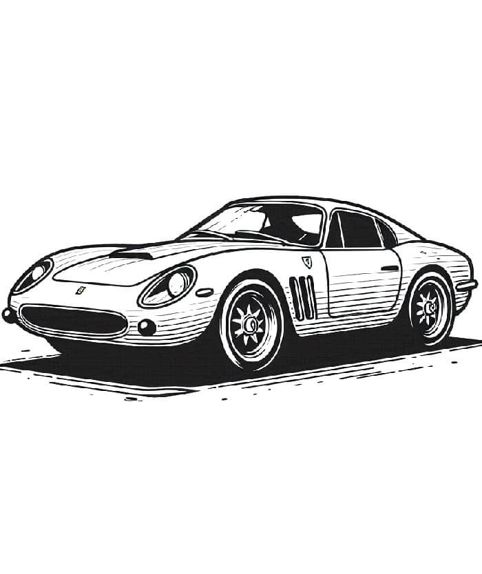 Ferrari pro 3leté Děti omalovánka