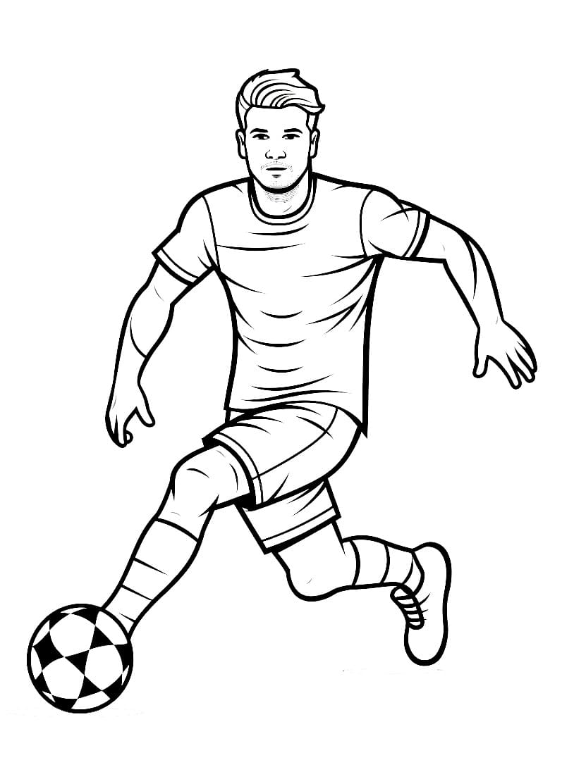 Fotbal (2) omalovánka