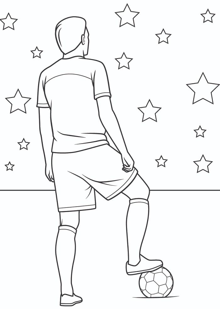 Fotbal (3) omalovánka