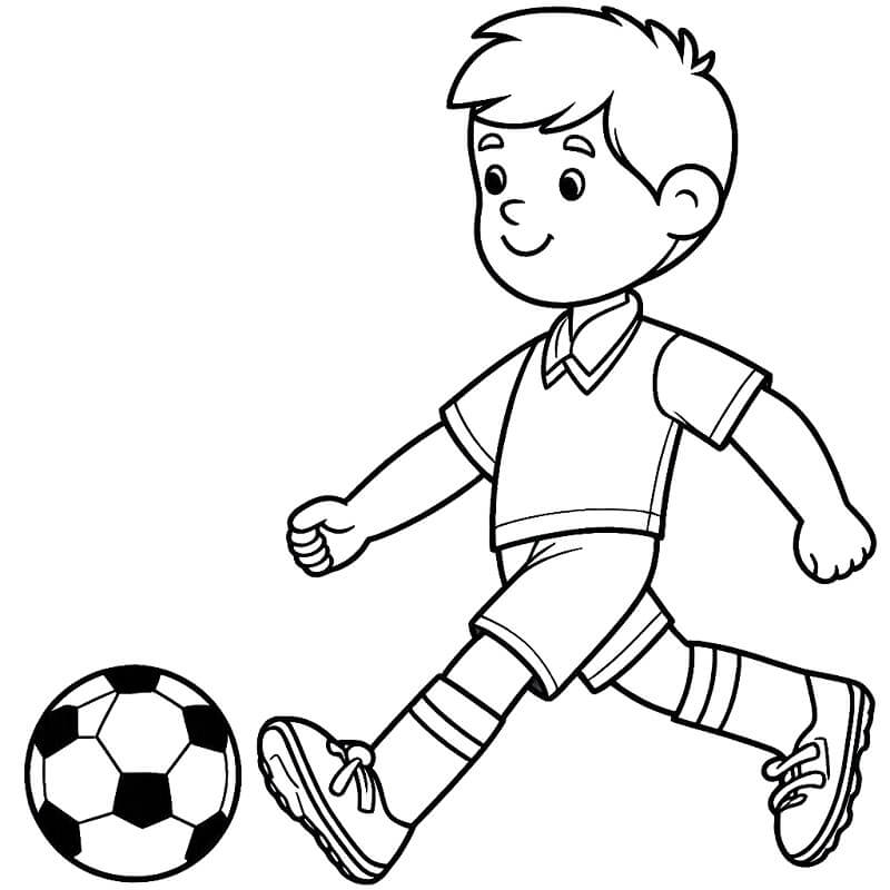 Fotbal k Vymalování omalovánka