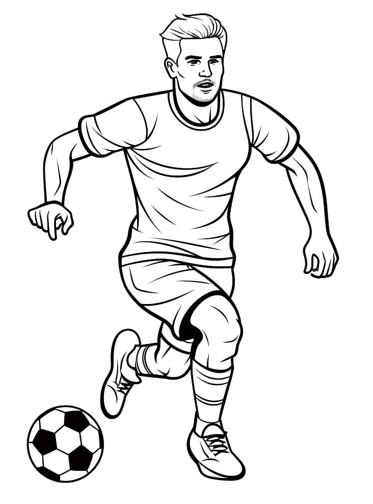 Fotbal pro 1leté Děti omalovánka