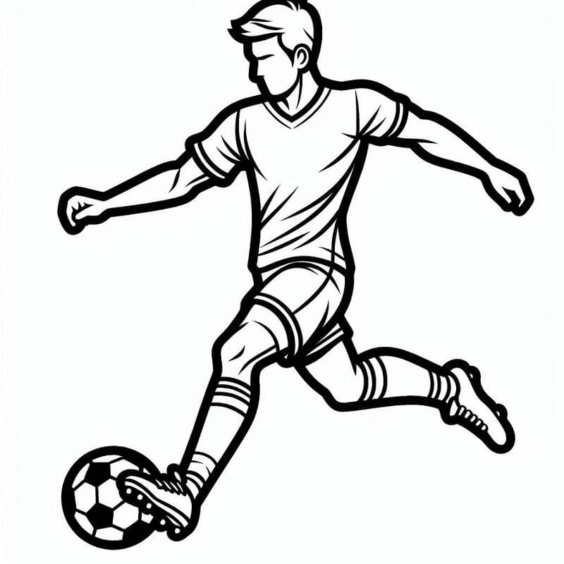 Fotbal pro 6leté Děti omalovánka