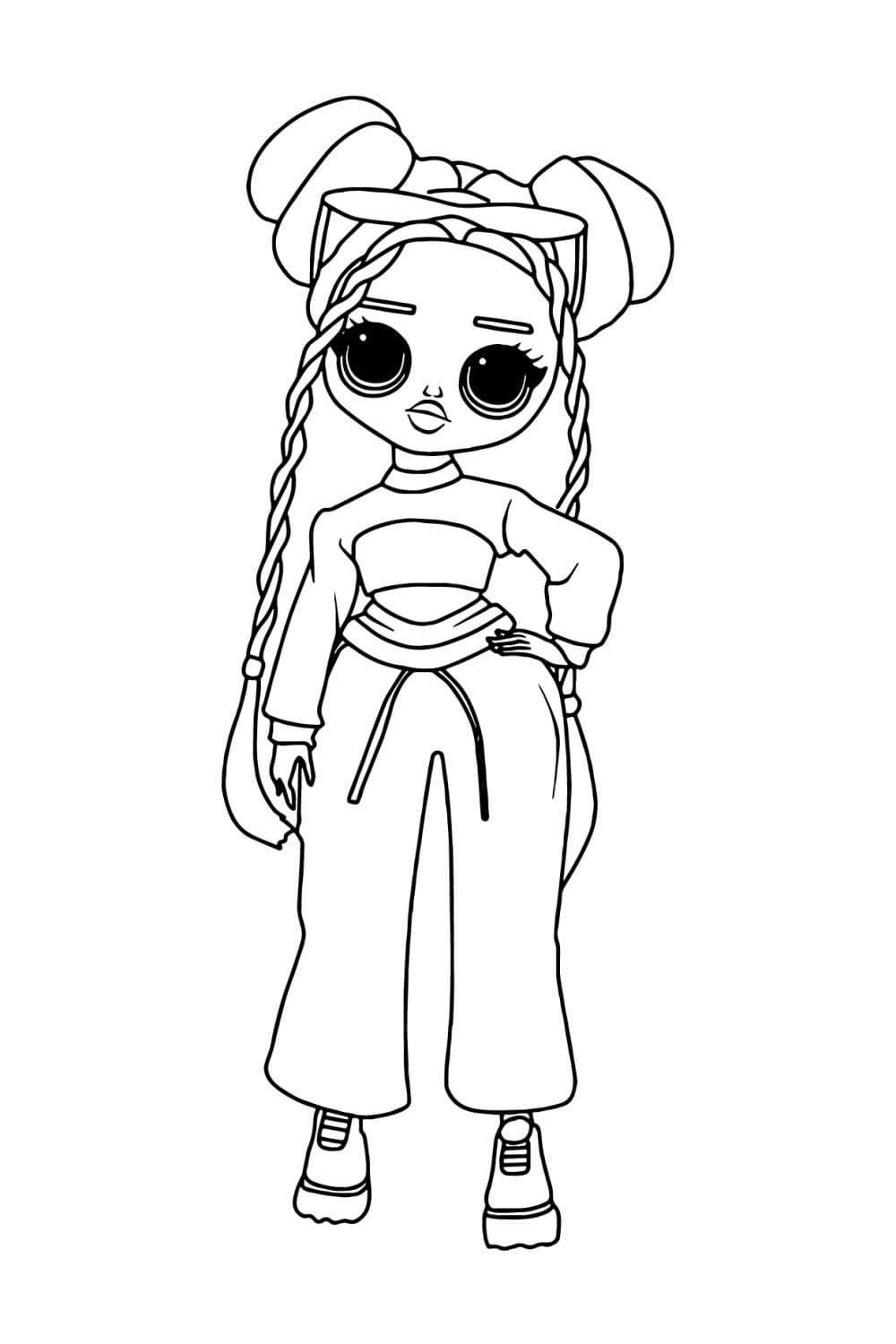 Girl Shilax LOL OMG omalovánka