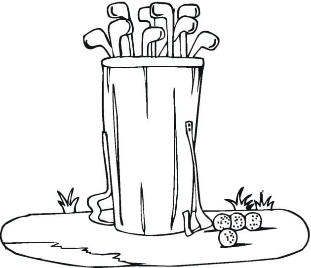 Golf Zdarma omalovánka