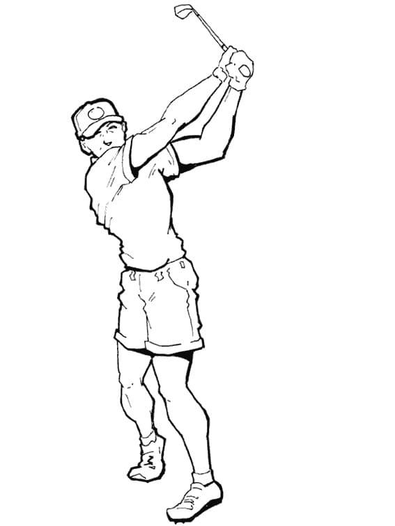 Golf pro 1leté Děti omalovánka