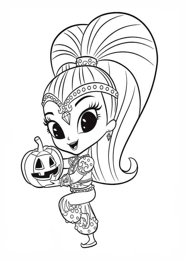 Halloween (13) omalovánka