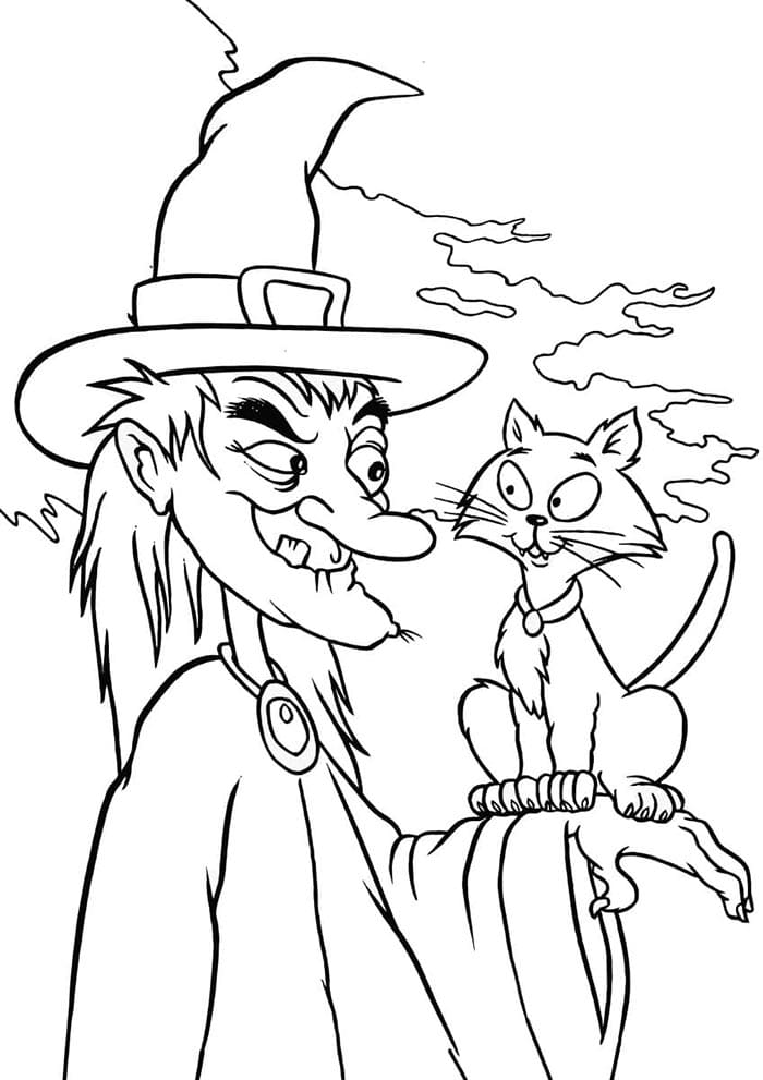 Halloween (8) omalovánka