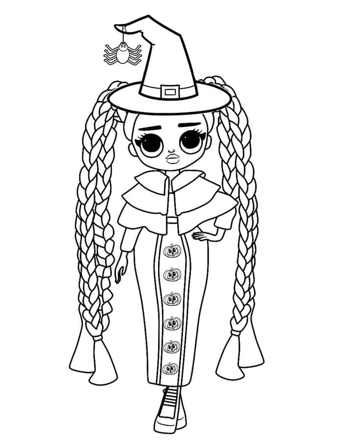 Halloween k Vymalování omalovánka