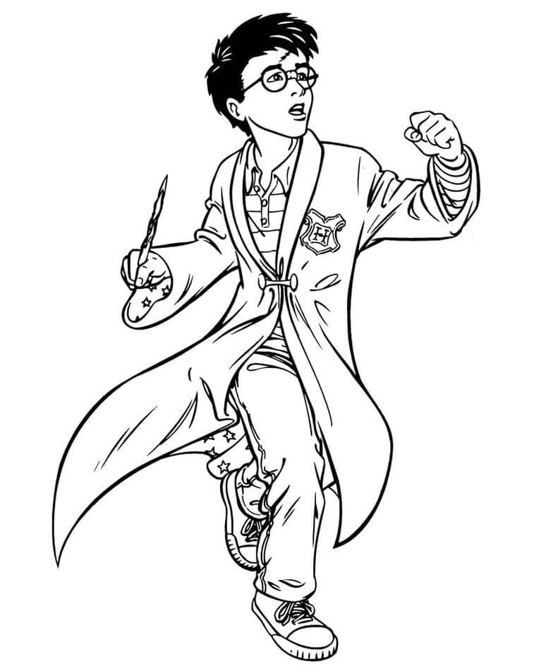 Harry Potter Tisknutelní Zdarma omalovánka