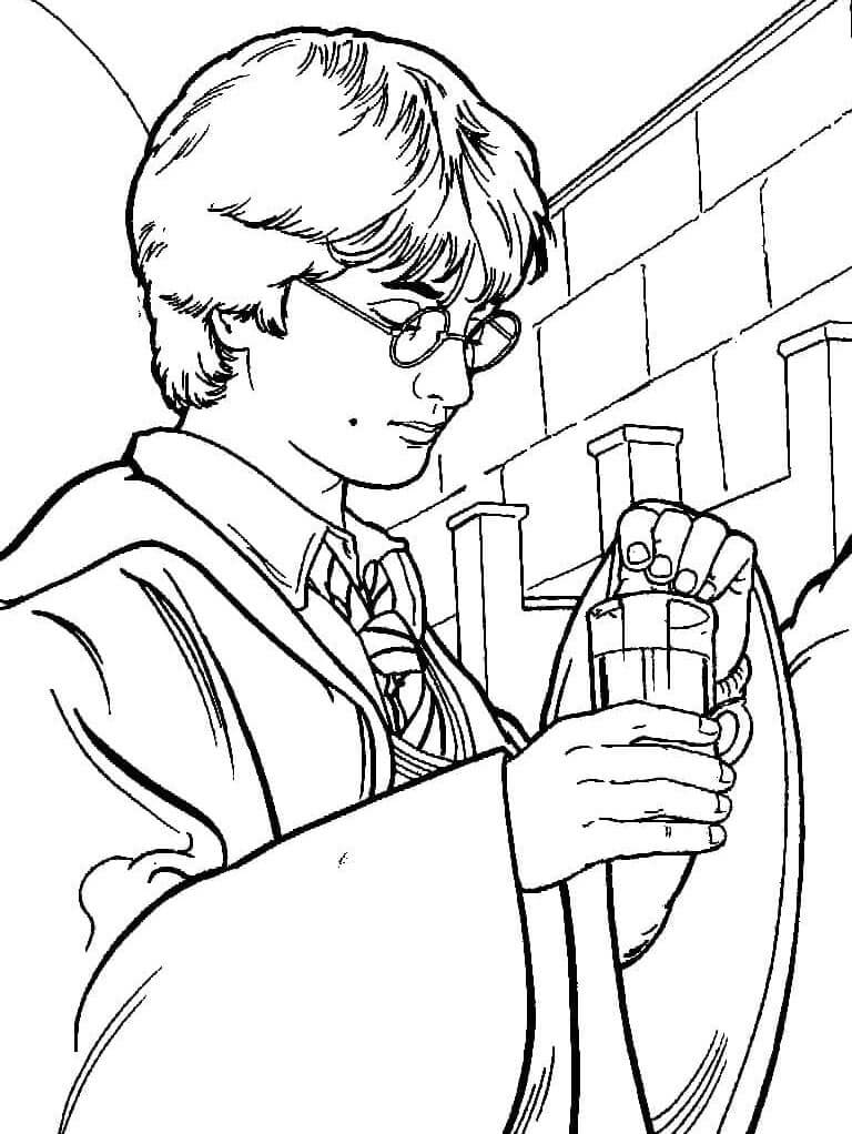 Harry Potter Vymalovatelné pro Děti omalovánka