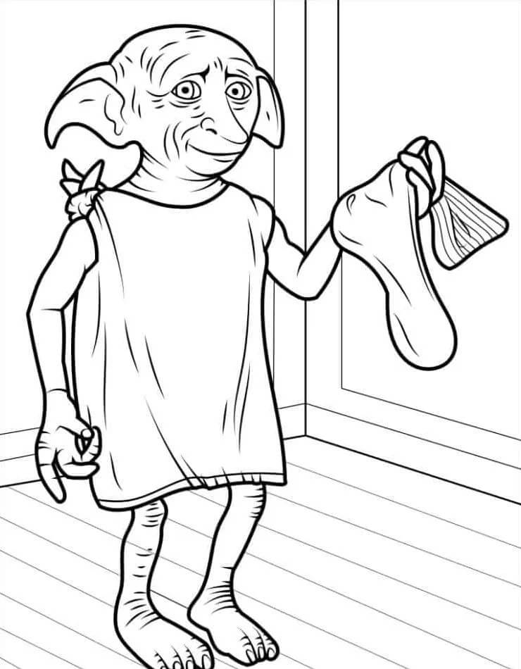 Harry Potter k Vymalování omalovánka