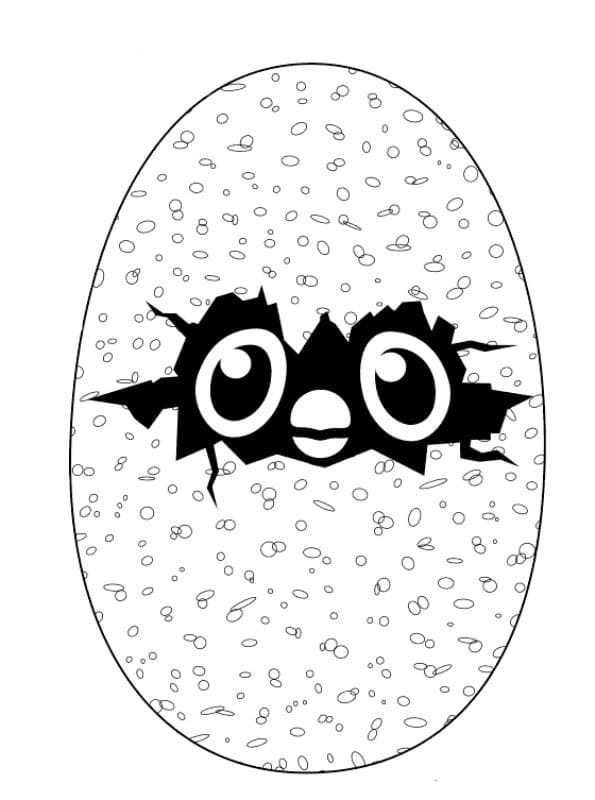 Hatchimals Tisknutelné Zdarma omalovánka