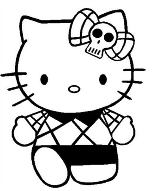 Hello Kitty Sanrio omalovánka