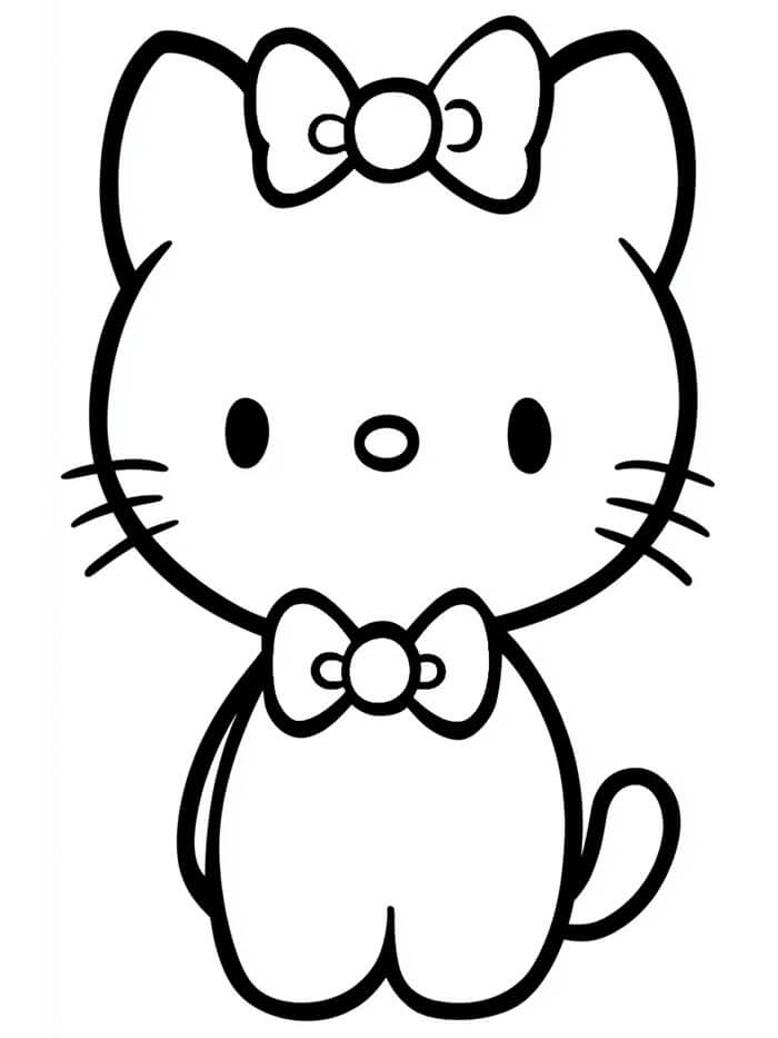 Hello Kitty Zdarama omalovánka