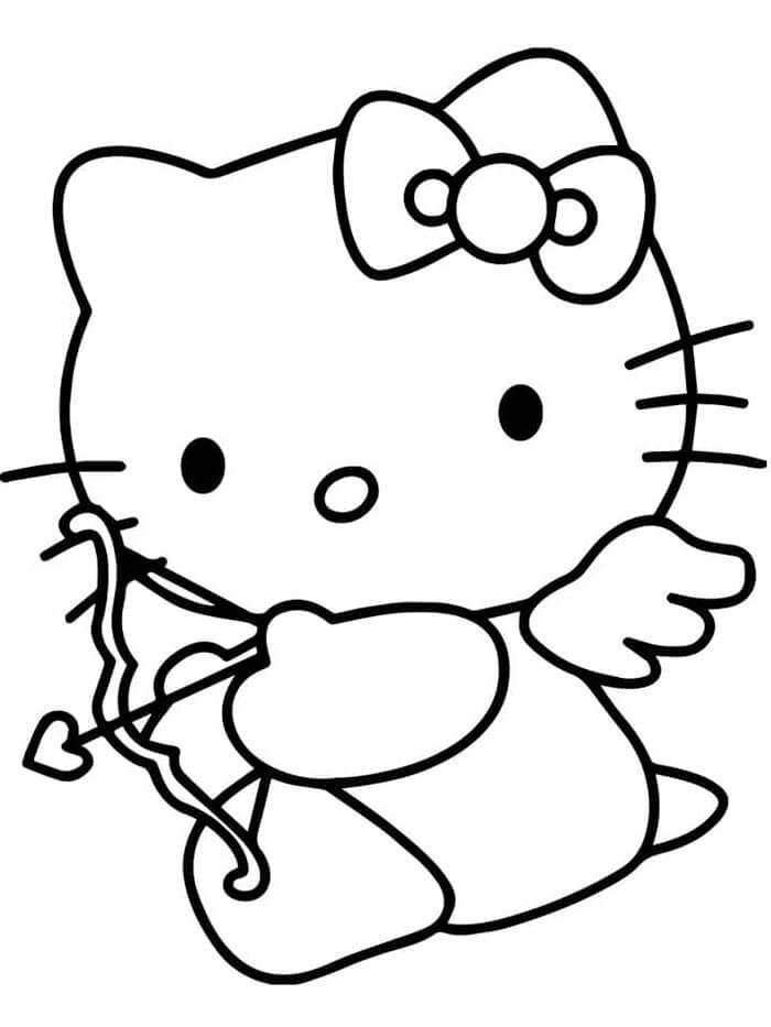 Hello Kitty pro 5leté Děti omalovánka